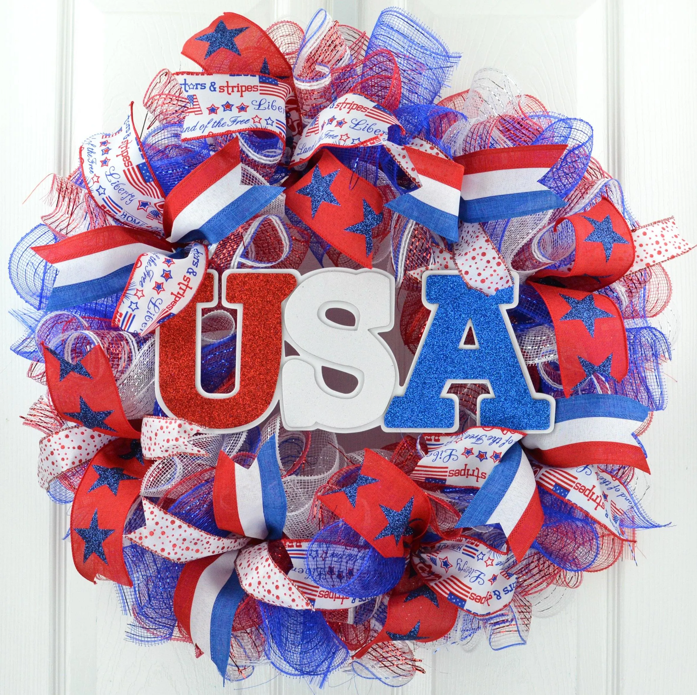 Fourth of July Wreath, USA Decorations