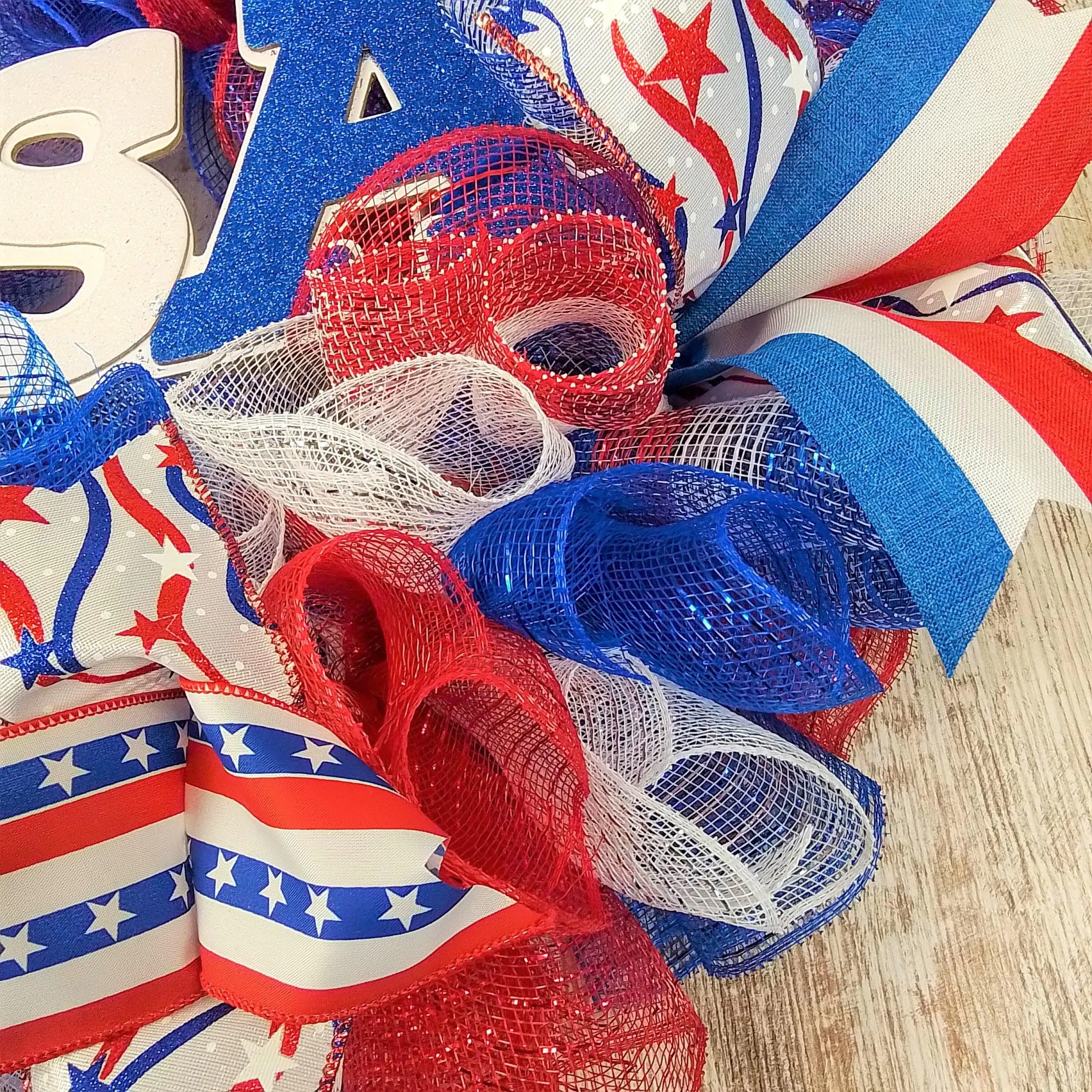 Fourth of July Wreath, USA Decorations