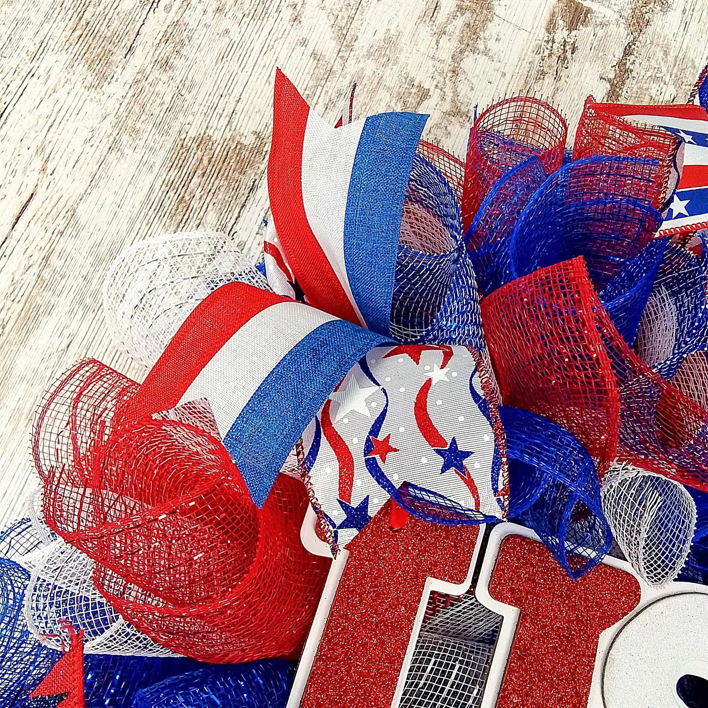 Fourth of July Wreath, USA Decorations