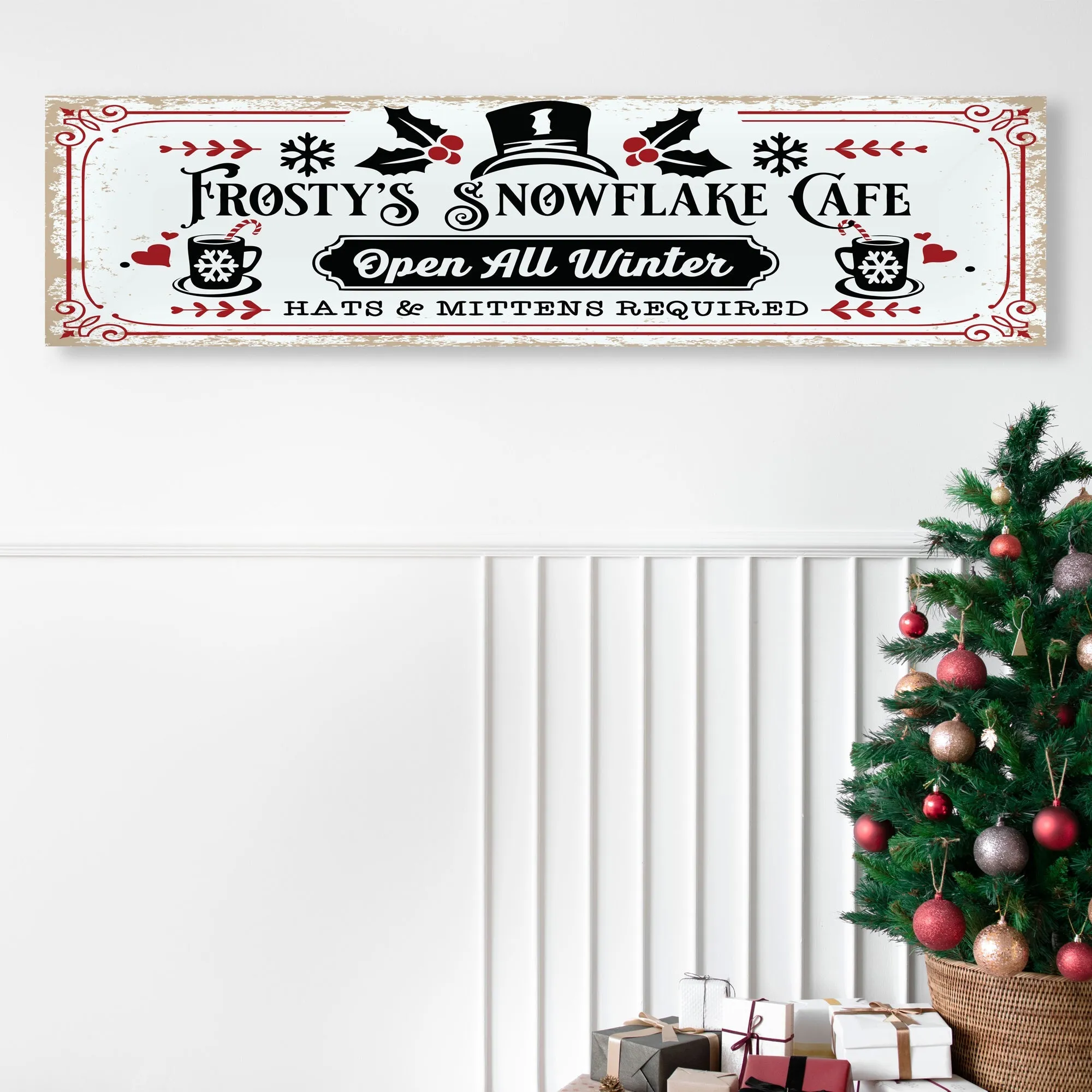 Frosty's Snowflake Cafe Christmas Wall Decor