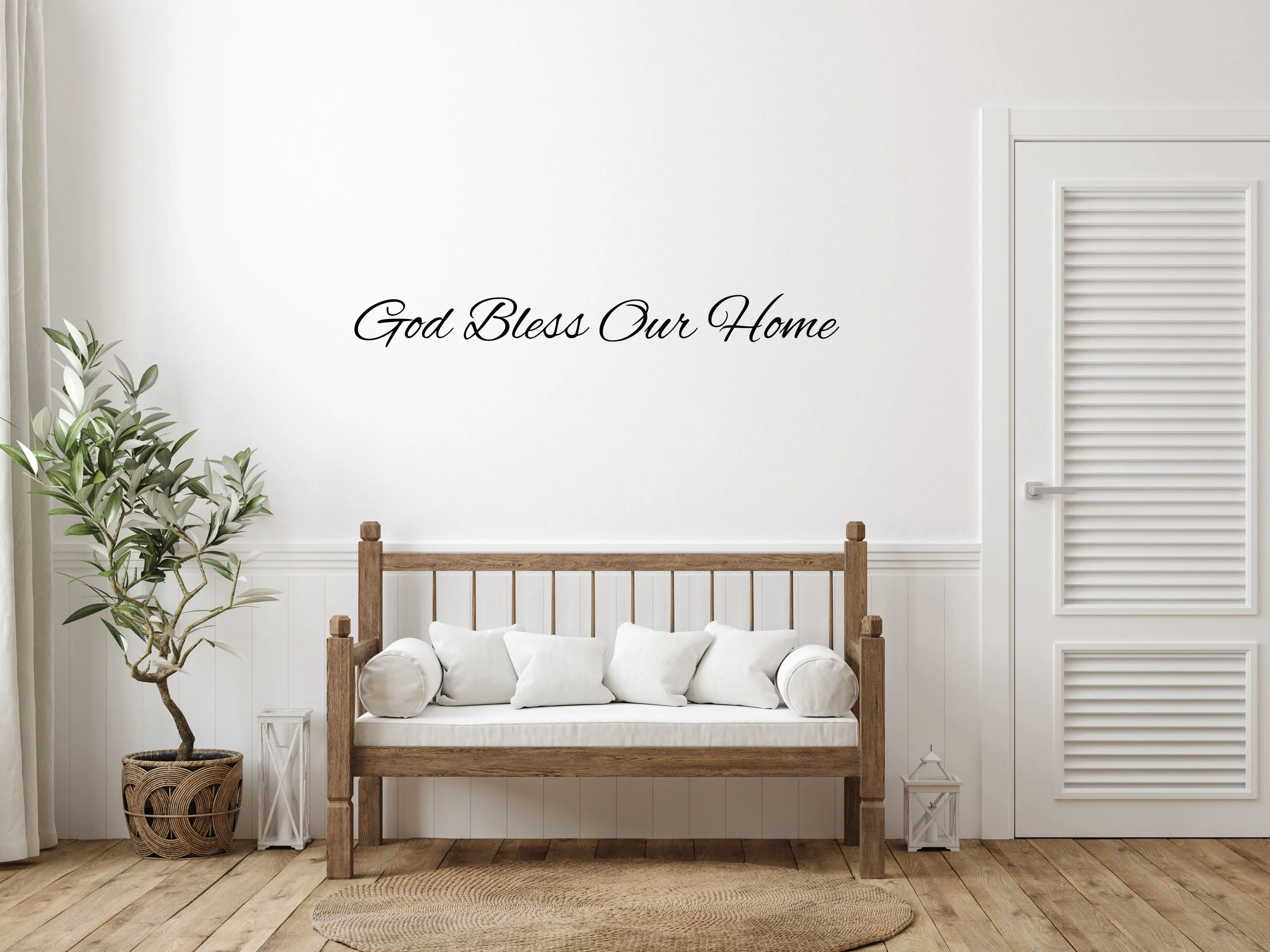 God Bless Our Home Removable Wall Decal