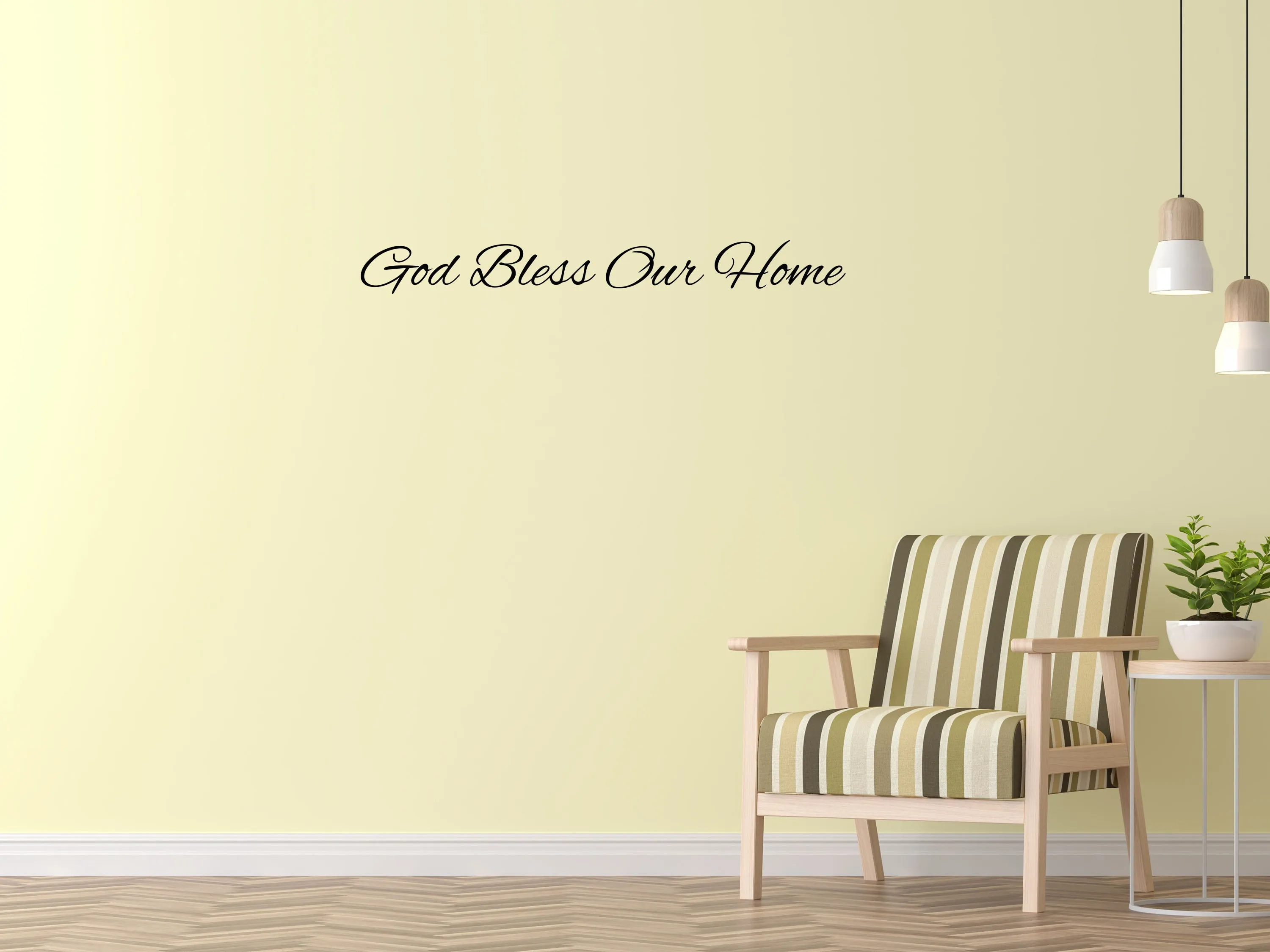 God Bless Our Home Removable Wall Decal