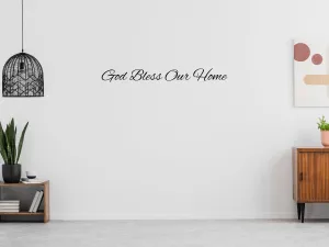 God Bless Our Home Removable Wall Decal