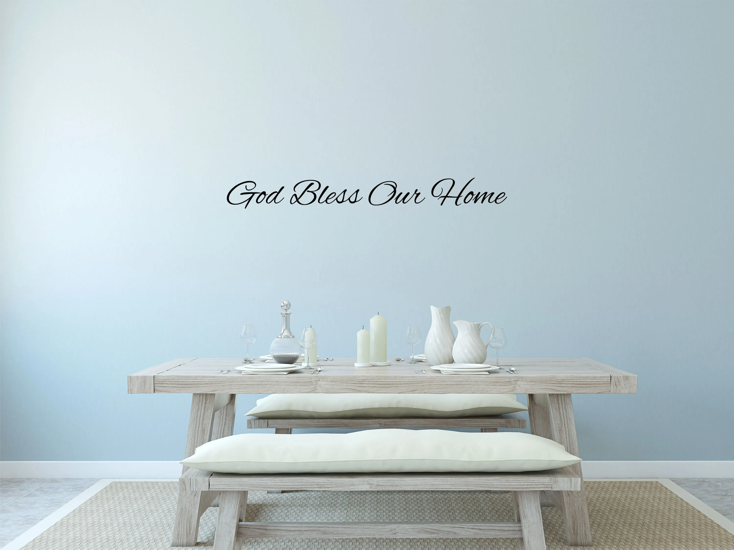 God Bless Our Home Removable Wall Decal