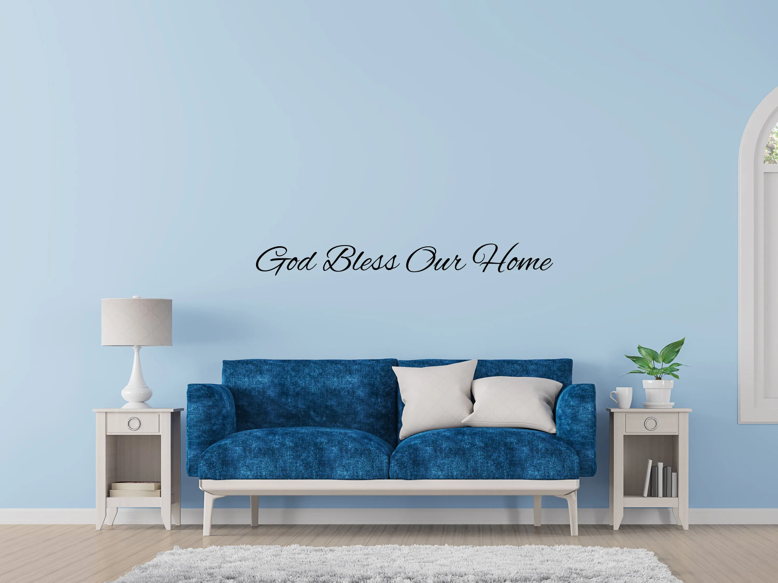 God Bless Our Home Removable Wall Decal
