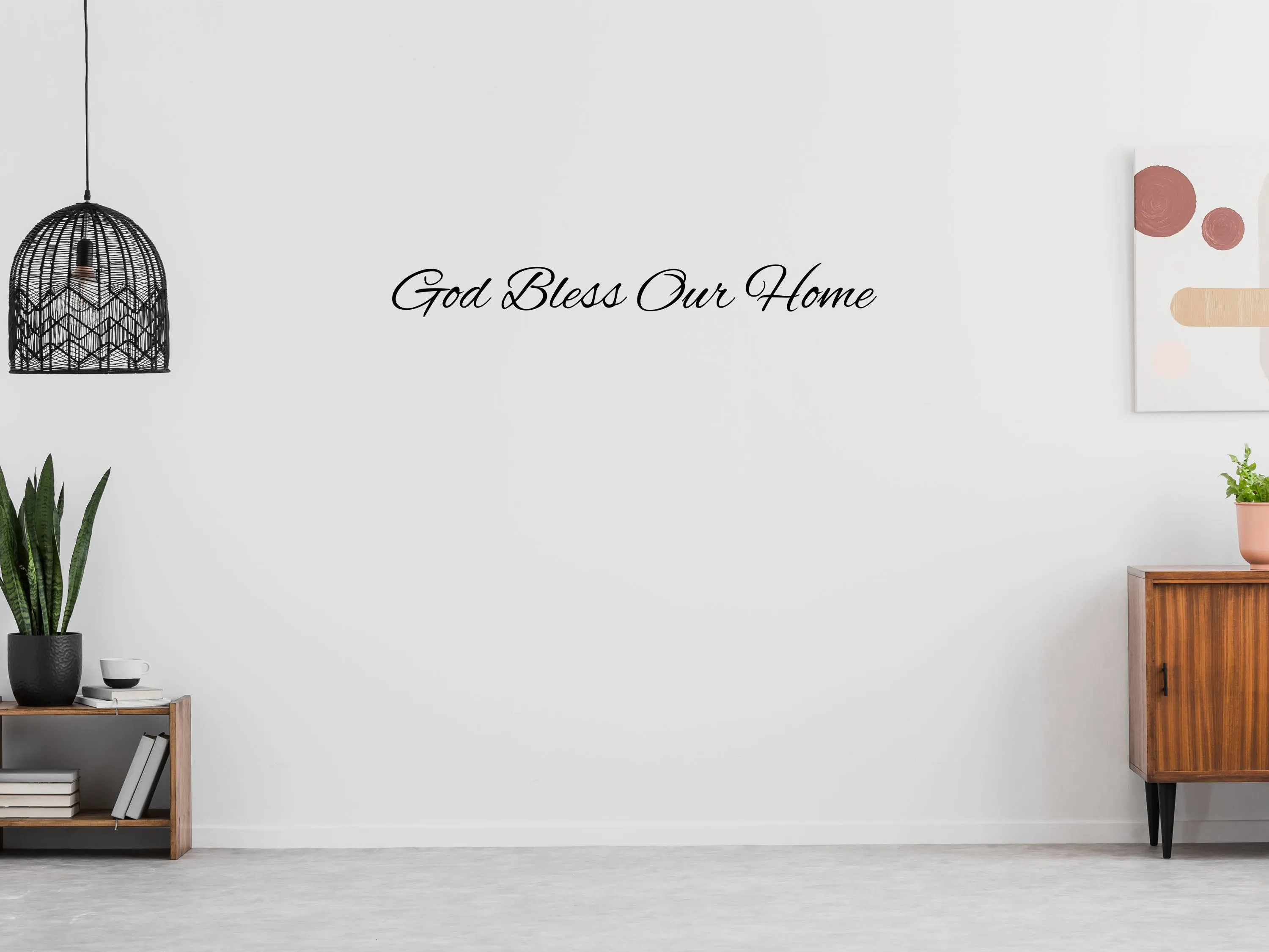 God Bless Our Home Removable Wall Decal
