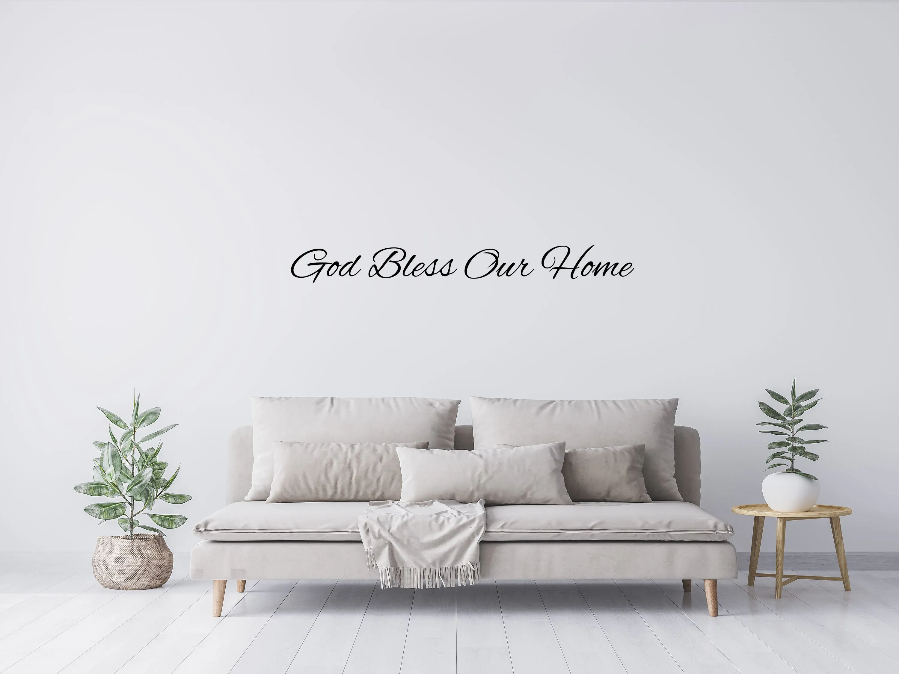 God Bless Our Home Removable Wall Decal