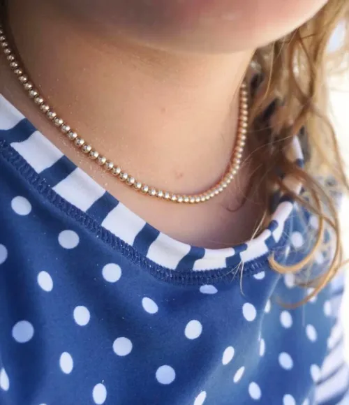 Gold Beaded Necklace for Baby & Child