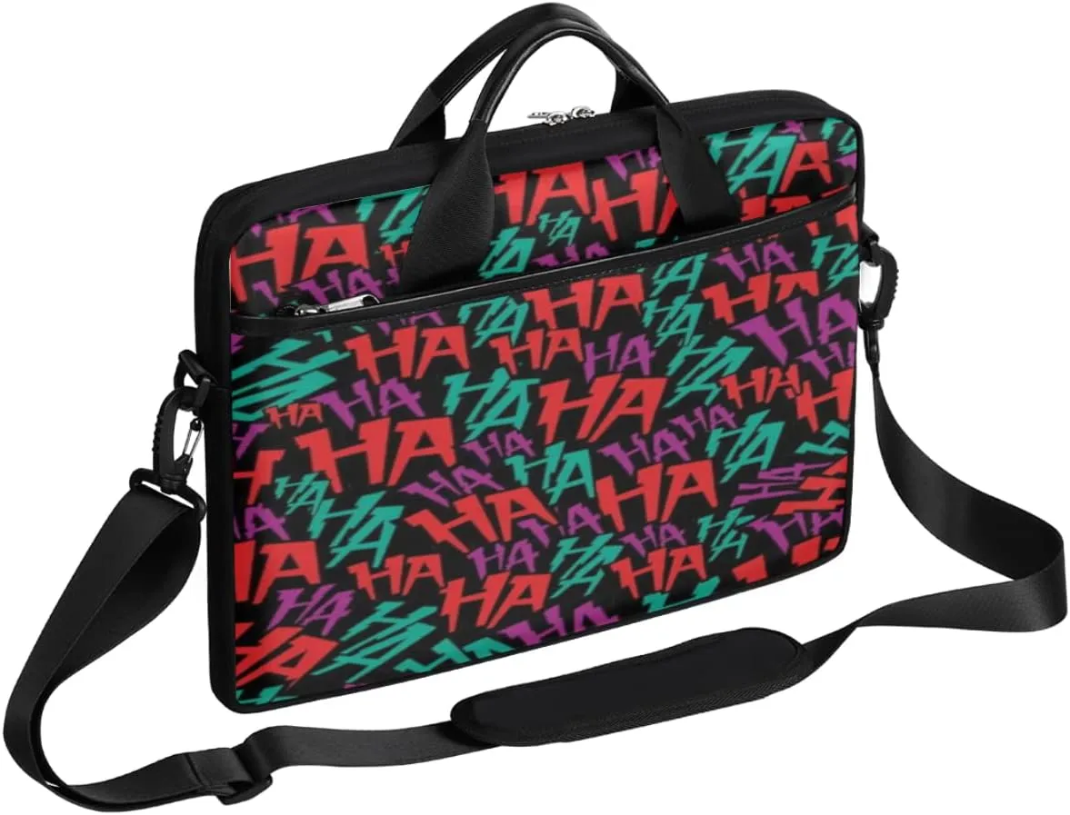 Gradient Geometric Shapes Laptop Shoulder Messenger Bag Waterproof Laptop Briefcase with Handle and Padded Strap Case Sleeve