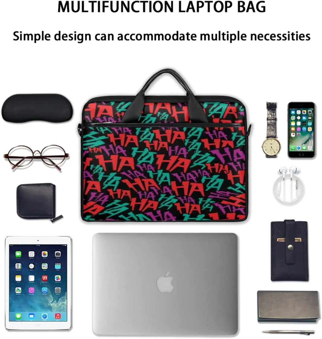 Gradient Geometric Shapes Laptop Shoulder Messenger Bag Waterproof Laptop Briefcase with Handle and Padded Strap Case Sleeve