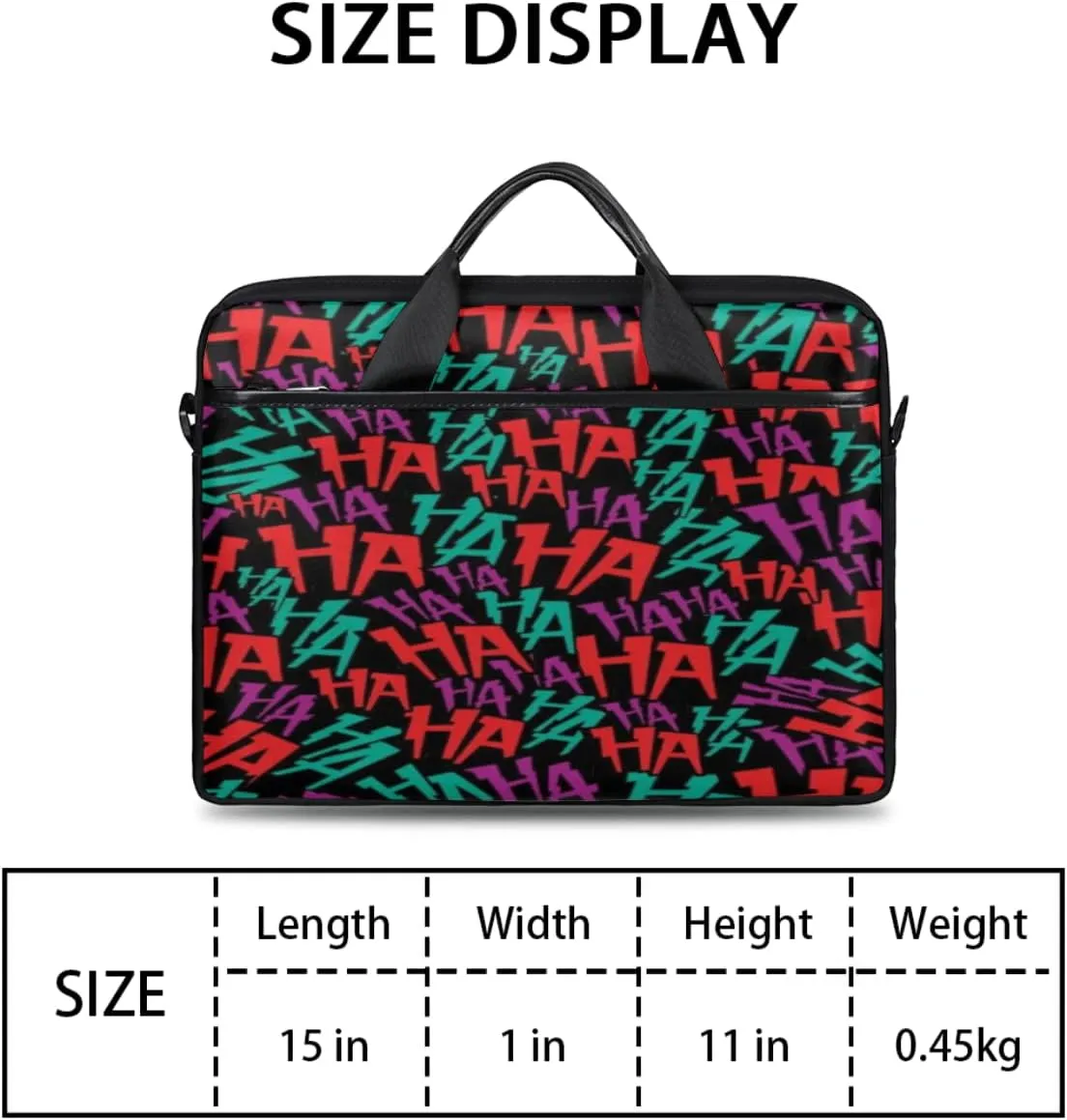 Gradient Geometric Shapes Laptop Shoulder Messenger Bag Waterproof Laptop Briefcase with Handle and Padded Strap Case Sleeve