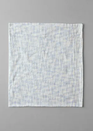Hand Woven Space Dye Curtain Set | Chalk/Breeze Blue