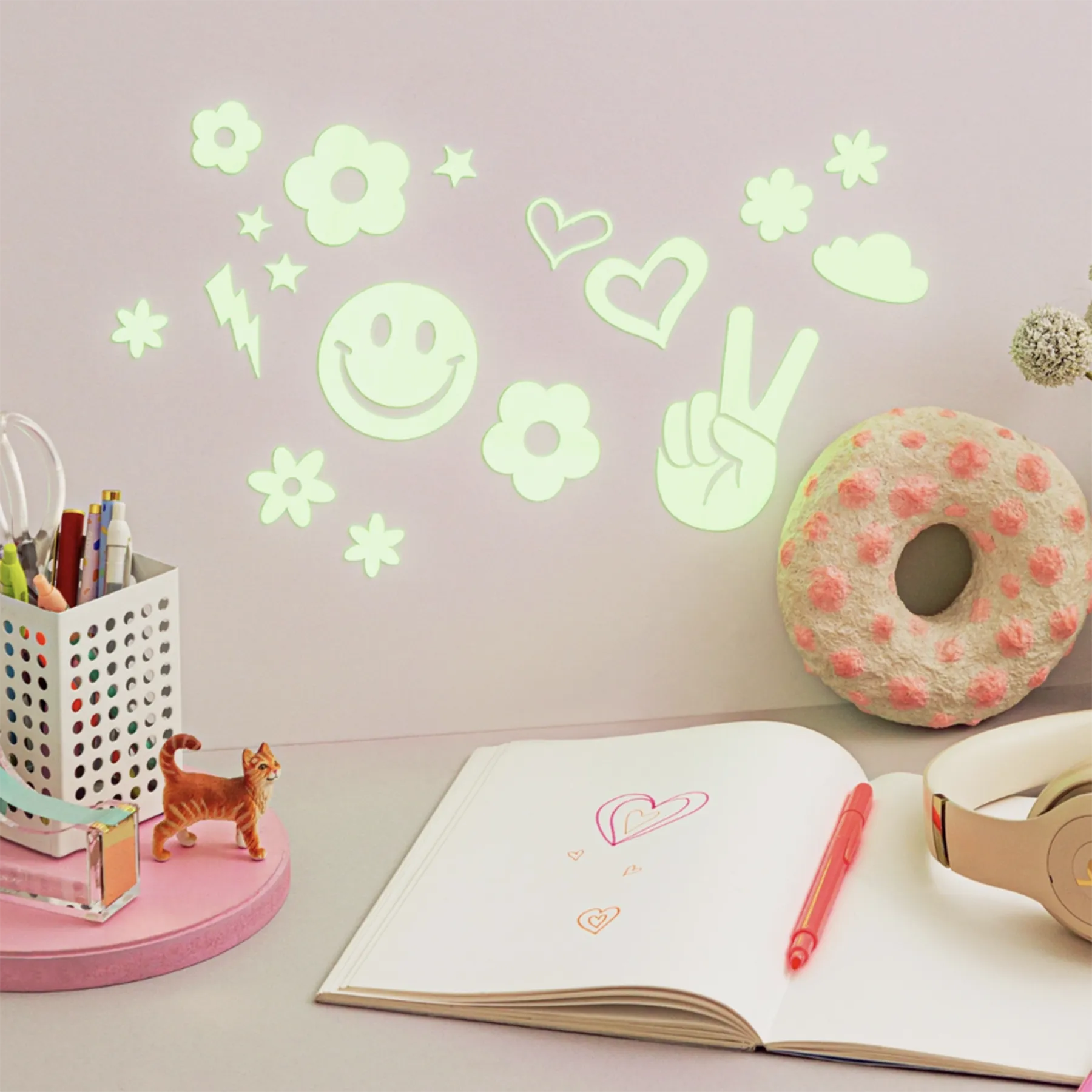 Happy Days Glow in the Dark Wall Stickers