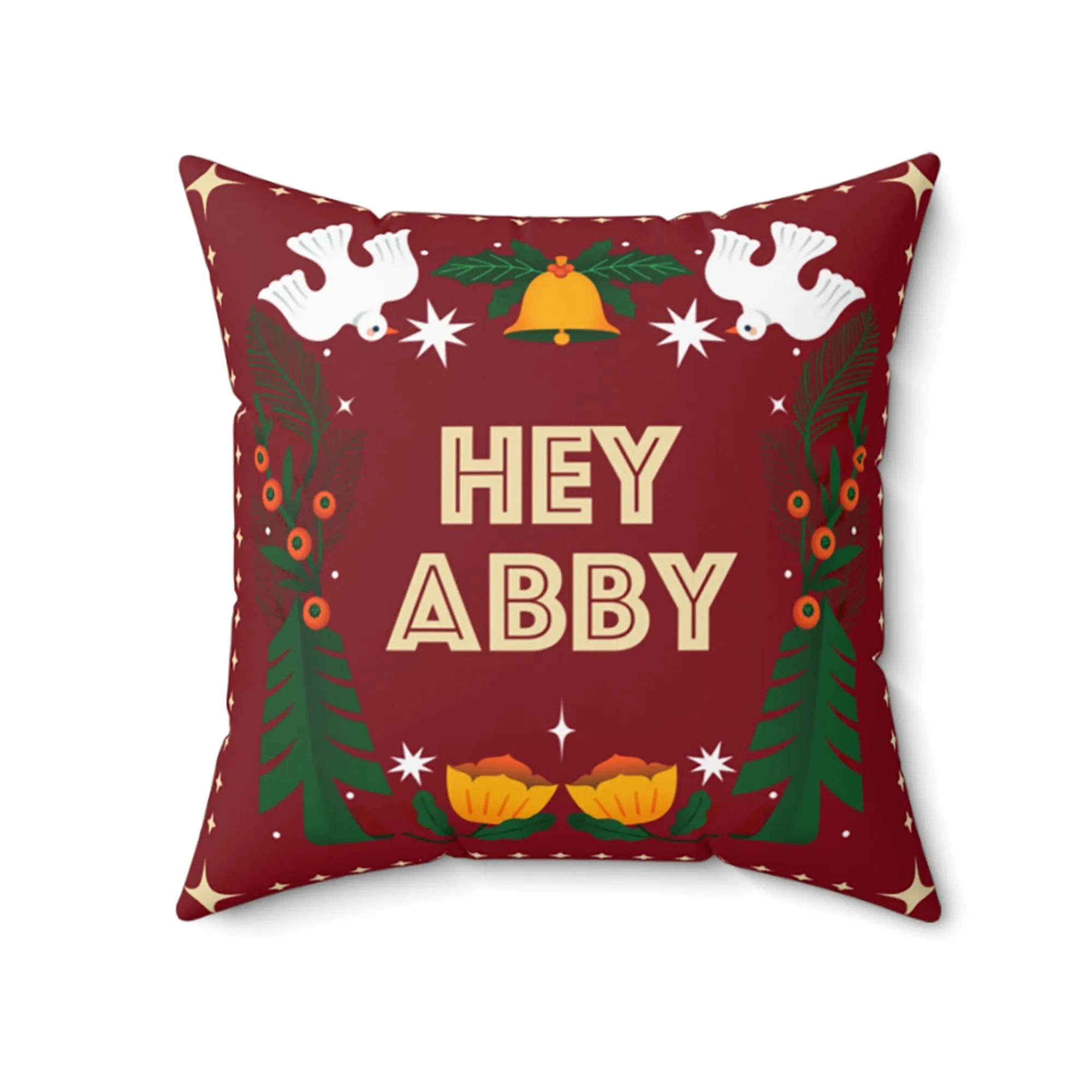 Hey abby Cozy Throw Pillow