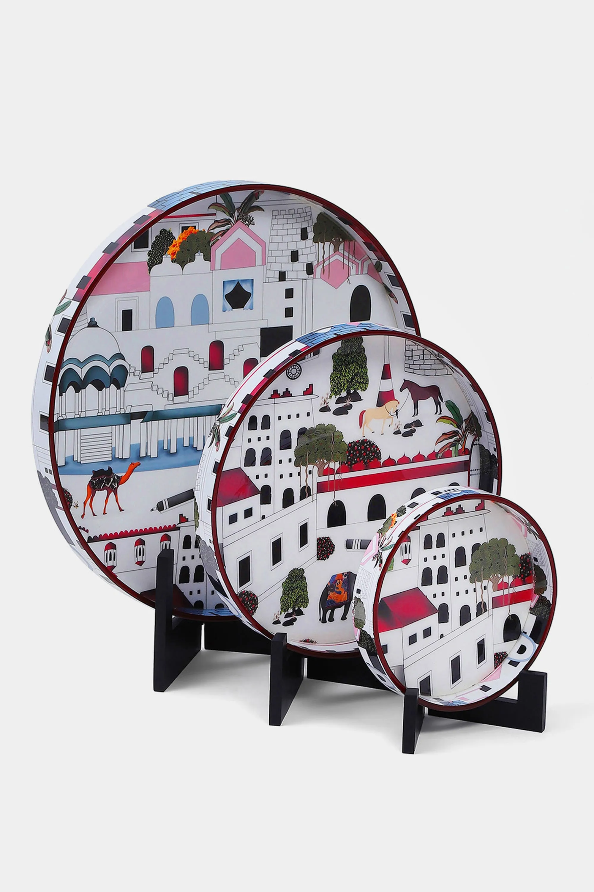 Jaiscape  Rondelle Tray Set