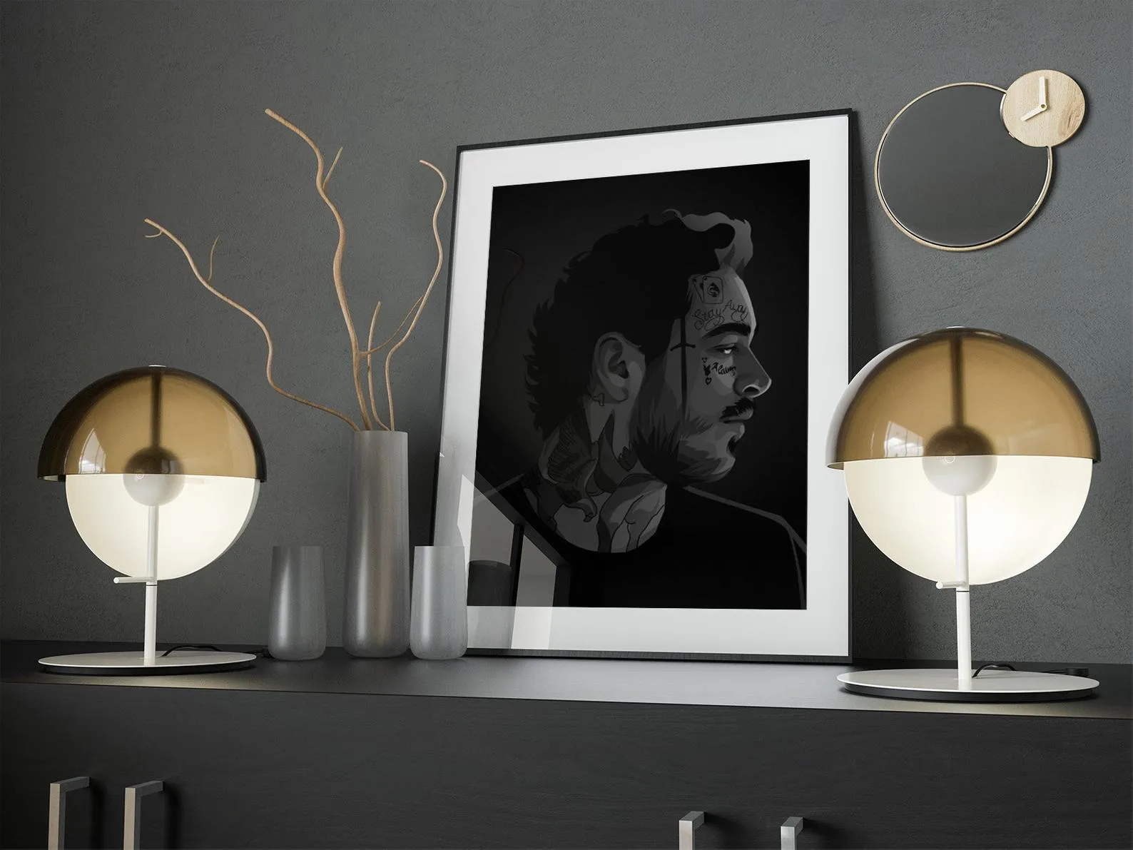 Khalid Custom Printing, Home Decor, Wall Hanging, Custom Music Canvas, Khalid Home Decor, Singer Canvas Rolls