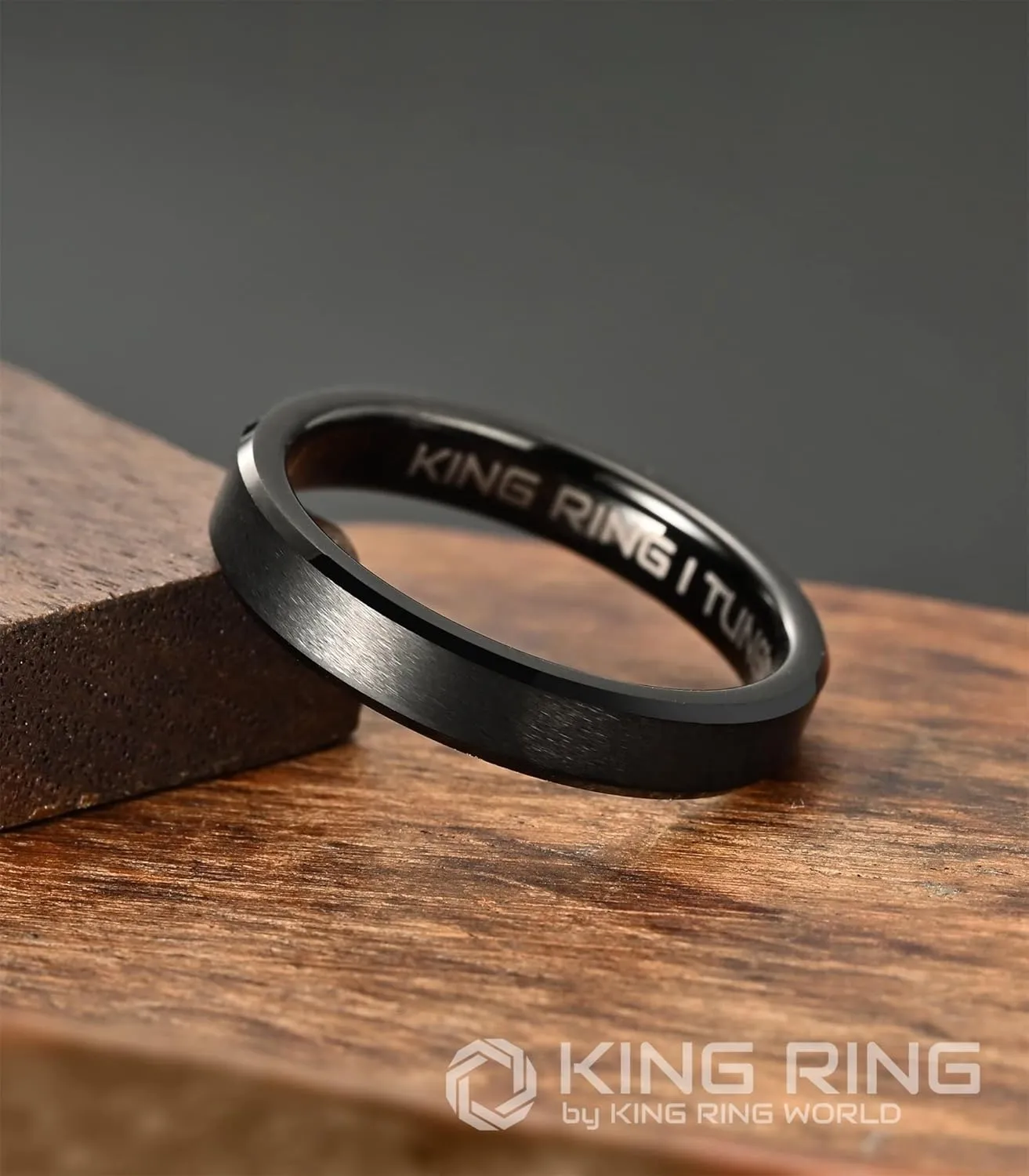 King Ring Tungsten 4/6/8/10mm Rings  Super Polished Matt Finish Tungsten Rings  Designed in USA