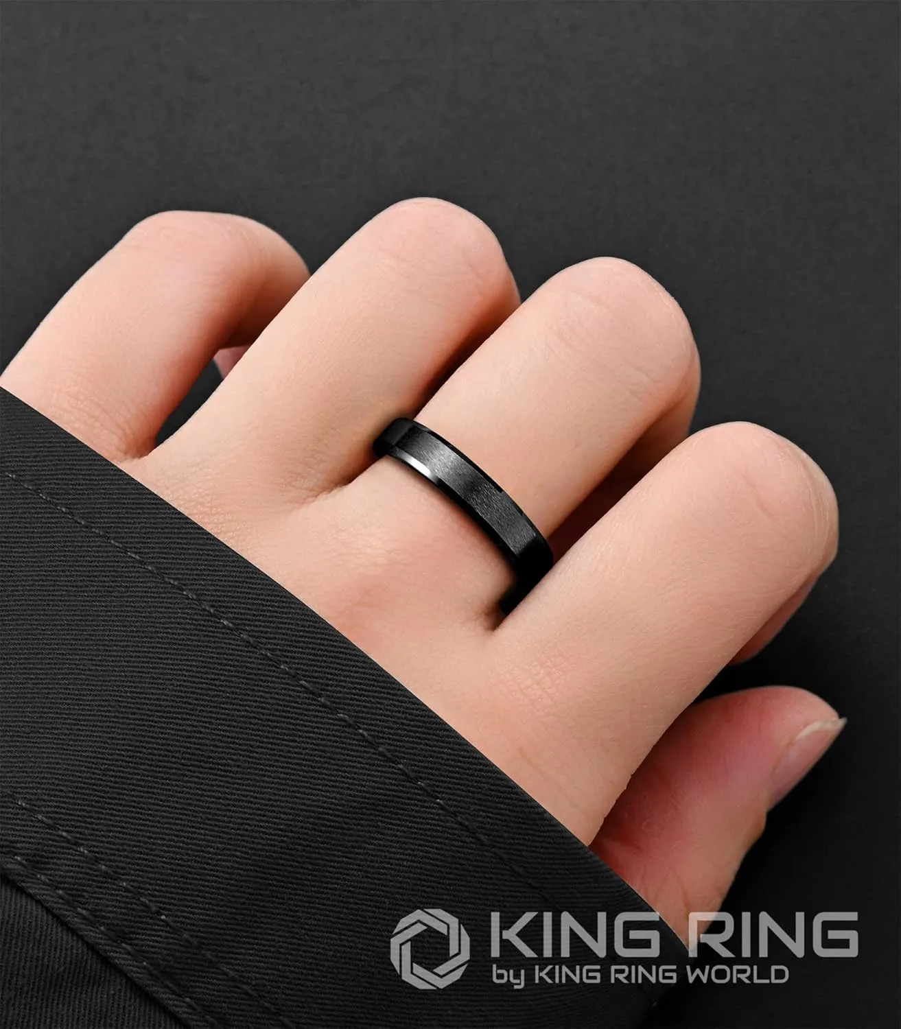 King Ring Tungsten 4/6/8/10mm Rings  Super Polished Matt Finish Tungsten Rings  Designed in USA