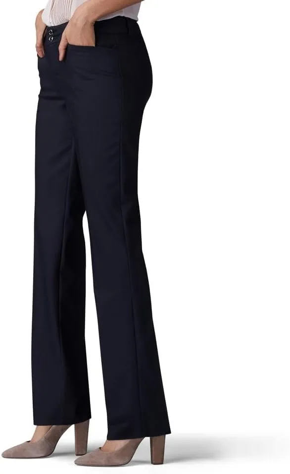 Lee Women's Secretly Shapes Regular Fit Straight Leg Pant