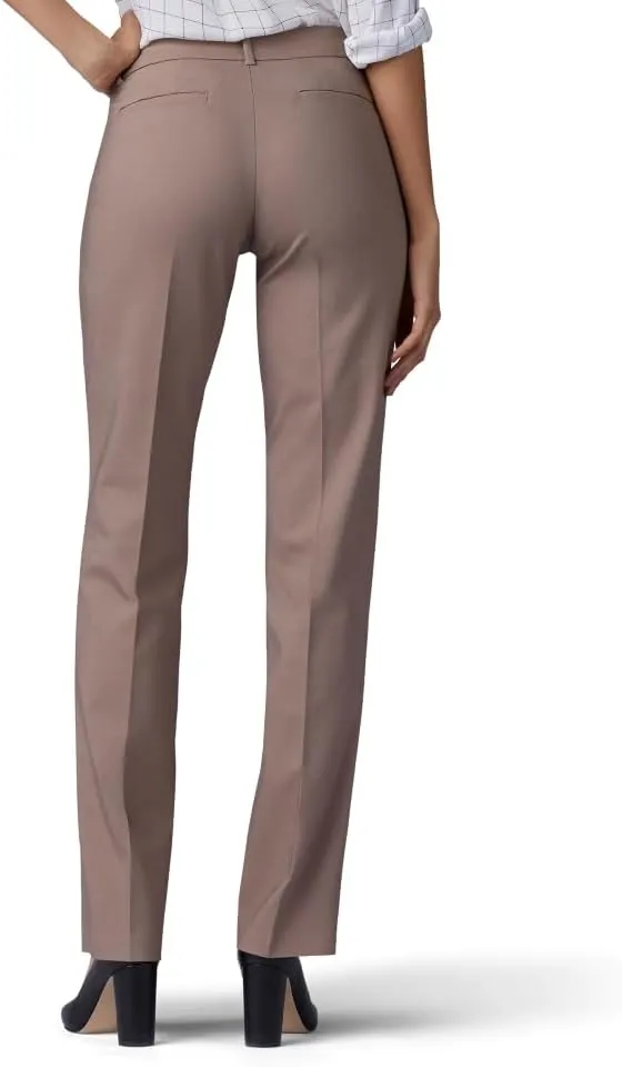 Lee Women's Secretly Shapes Regular Fit Straight Leg Pant