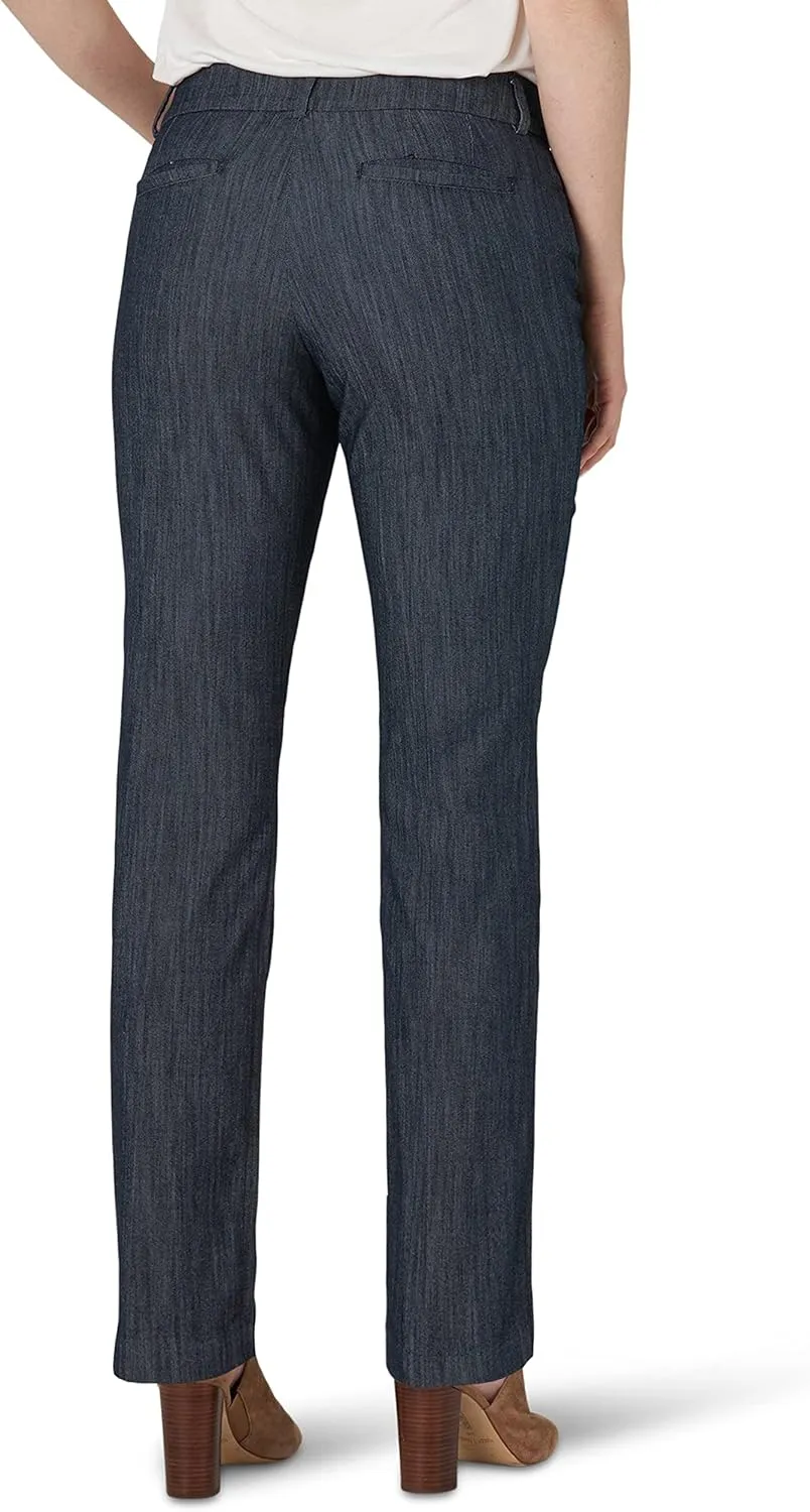 Lee Women's Secretly Shapes Regular Fit Straight Leg Pant