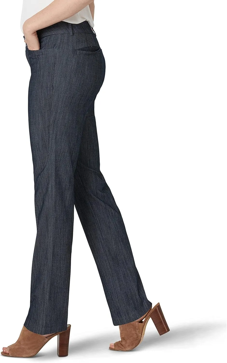 Lee Women's Secretly Shapes Regular Fit Straight Leg Pant