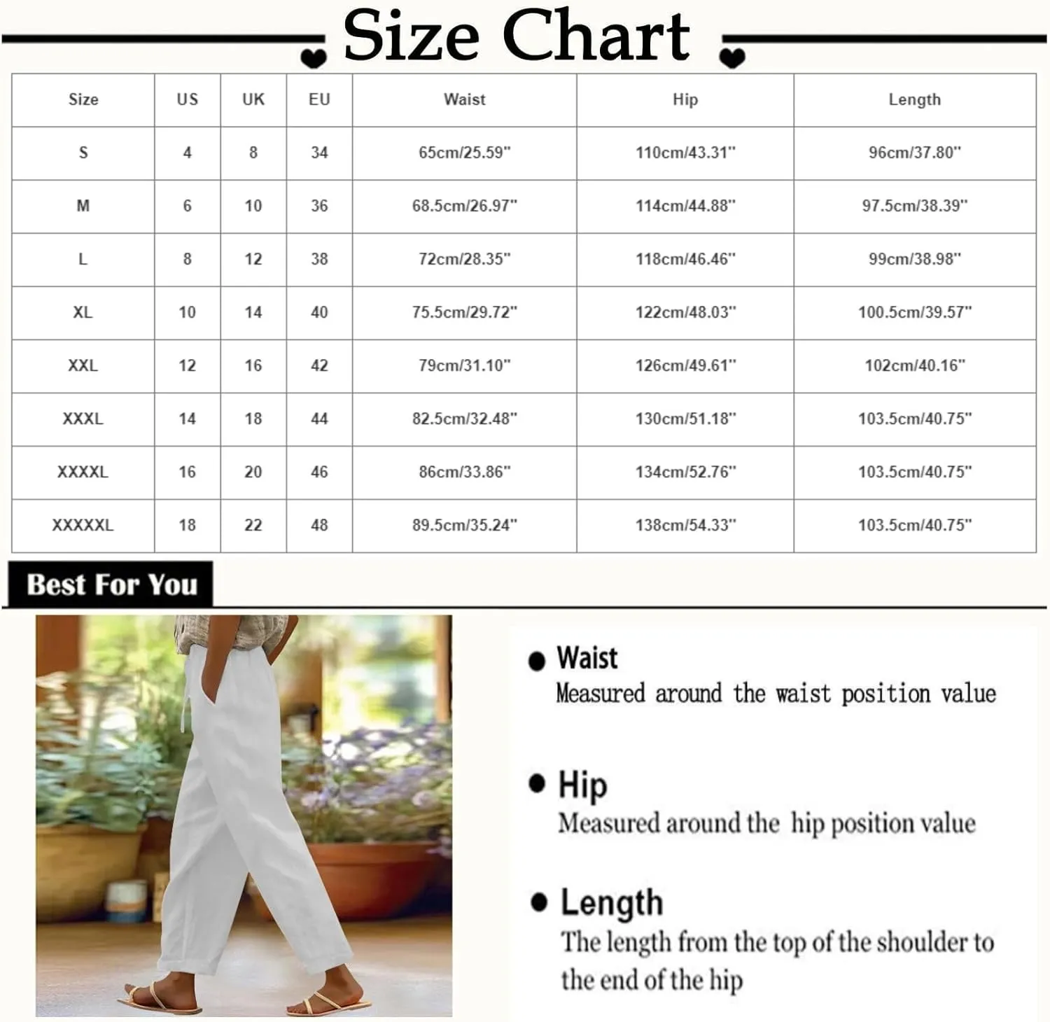 Linen Pants Women Harem Pant Casual Lightweight Palazzo Straight Leg Loose Elastic Waist Drawstring with Pockets