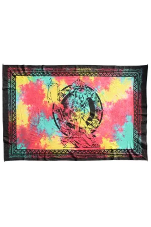 Lion of Judah Rasta Tie-Dye Tapestry
