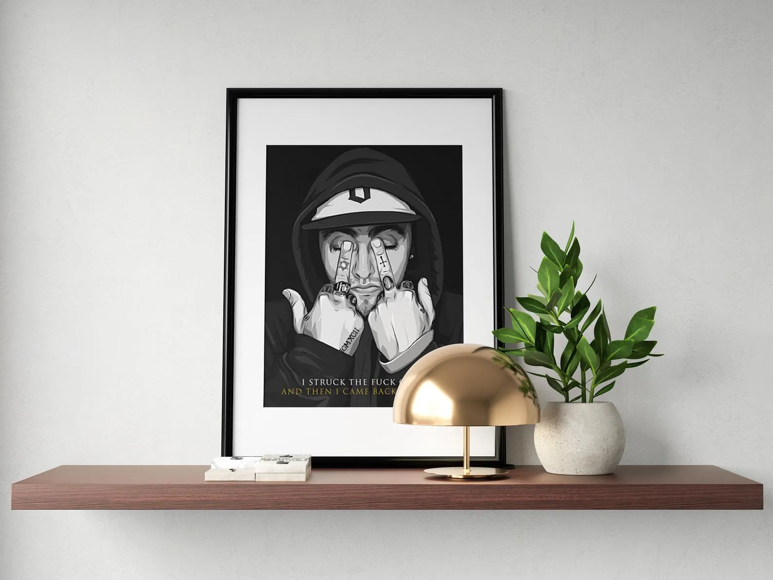 Mac Miller Custom Printing, Home Decor, Wall Hanging, Custom Music Canvas, Mac Miller Home Decor