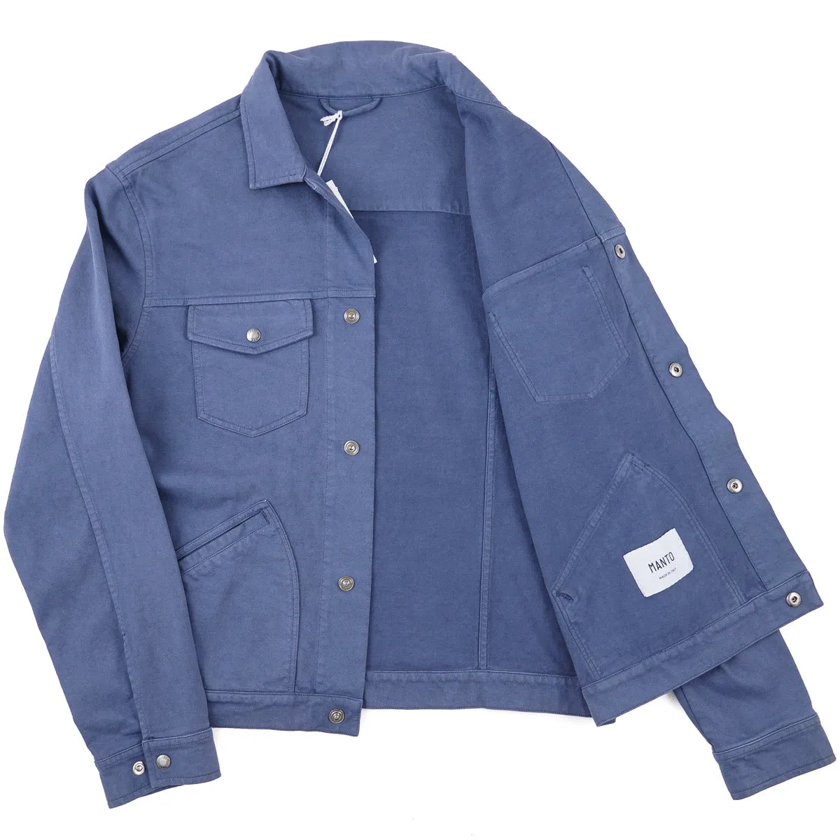 Manto Jersey Cotton Trucker Jacket