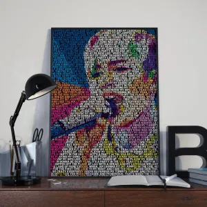Miley Cyrus Custom Printing, Home Decor, Wall Hanging, Custom Music Canvas, Miley Cyrus Home Decor, Singer Canvas Rolls
