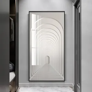 Modern Abstract Minimalist Arches Architecture Wall Art Fine Art Canvas Prints Pictures For Entrance Hall Foyer Living Room Home Office Decor