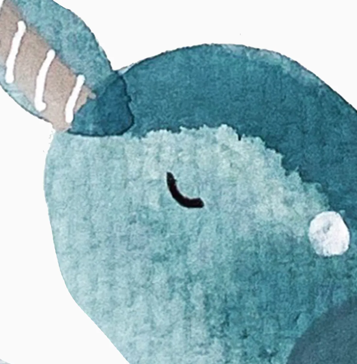 Narwhal Landscape Shower Curtain