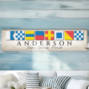 Nautical Flag Sign Decor Wall Art