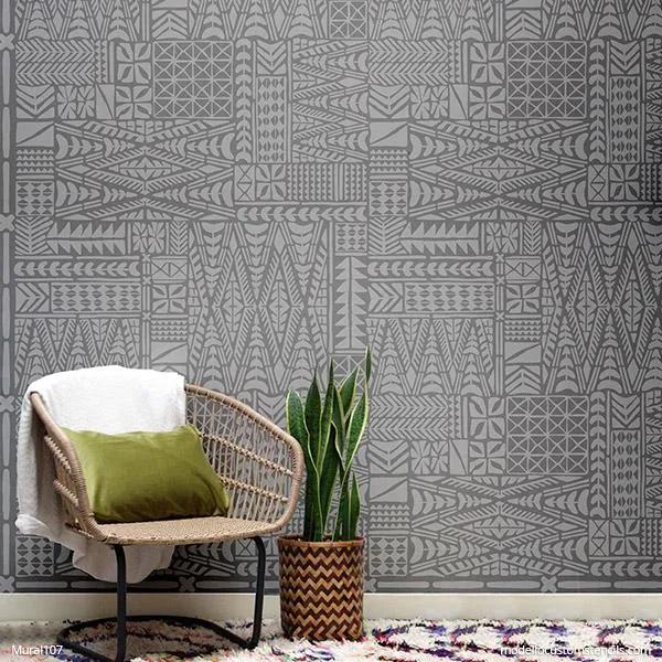NEW! Moana Tribal Wall Mural Stencil