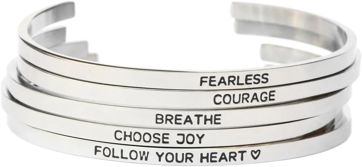 NewCharms I Refuse to Sink Inspiration Bangle Bracelet Cuff Band