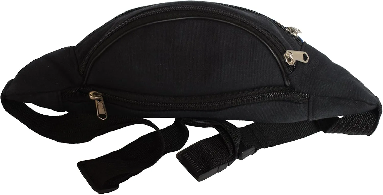 Nylon Fanny Pack Pouch Waist Bag Slim Design Hiking Camping Outdoors Traveling (Shapes)