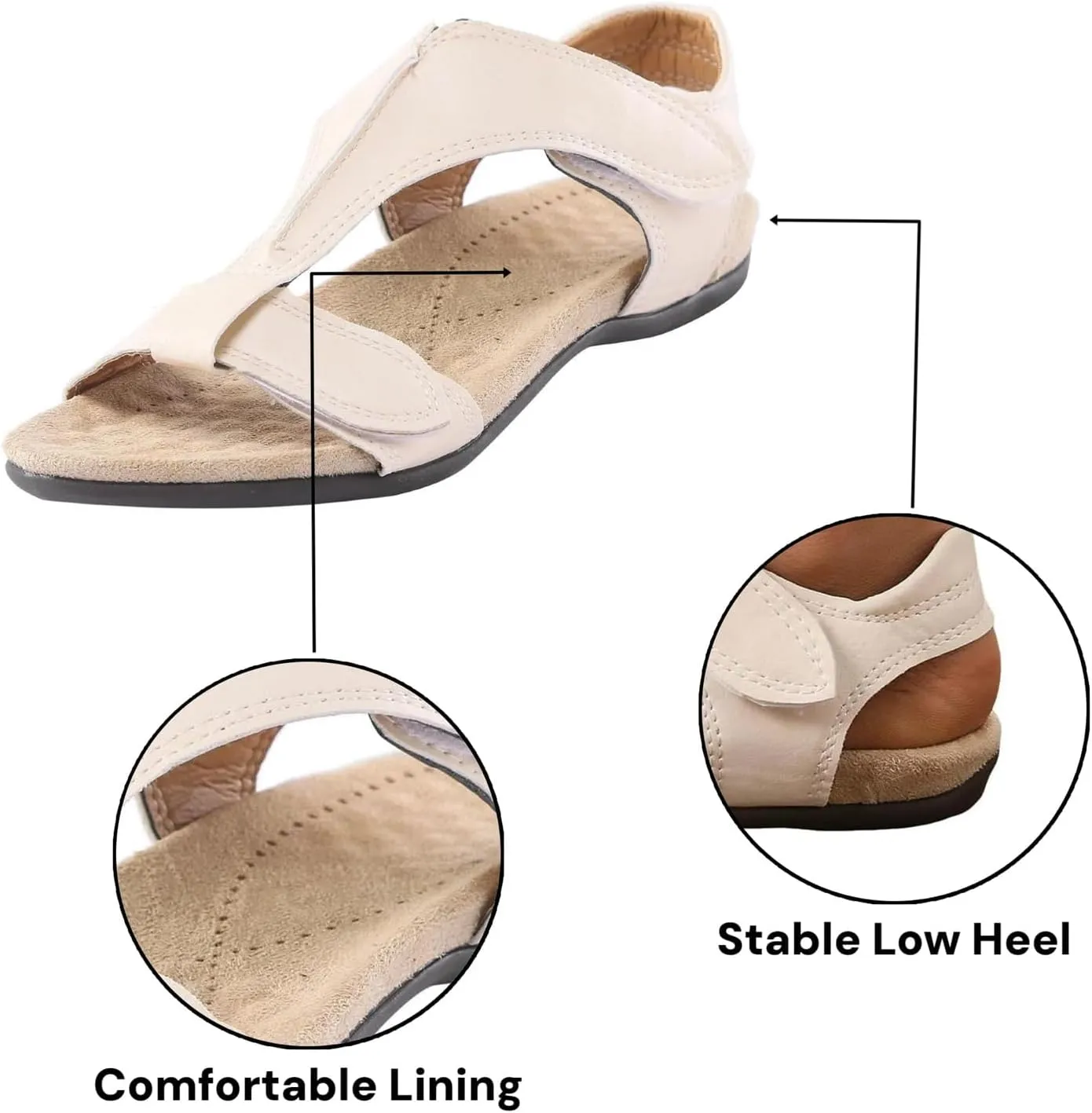Orthopedic Sandals for Women 2025 Summer Arch Support Sandals Comfortable Beach Orthotic Slippers Fashion T-Strap Flat Sandal Breathable Slip on Slippers All Day Comfort