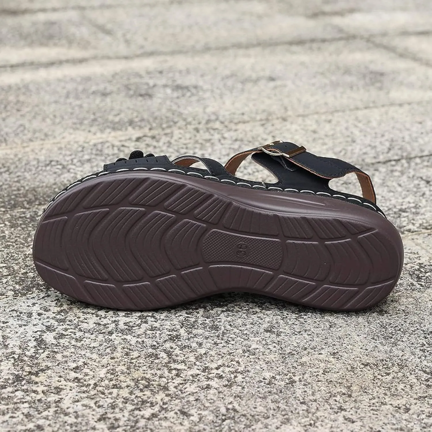 Orthopedic Sandals For Women Arch Support 2025 Open Toe Summer Casual Platform Sandals with Adjustable Hook Loop Wide Width Walking Dress Shoes for Party Casual Beach Vacation
