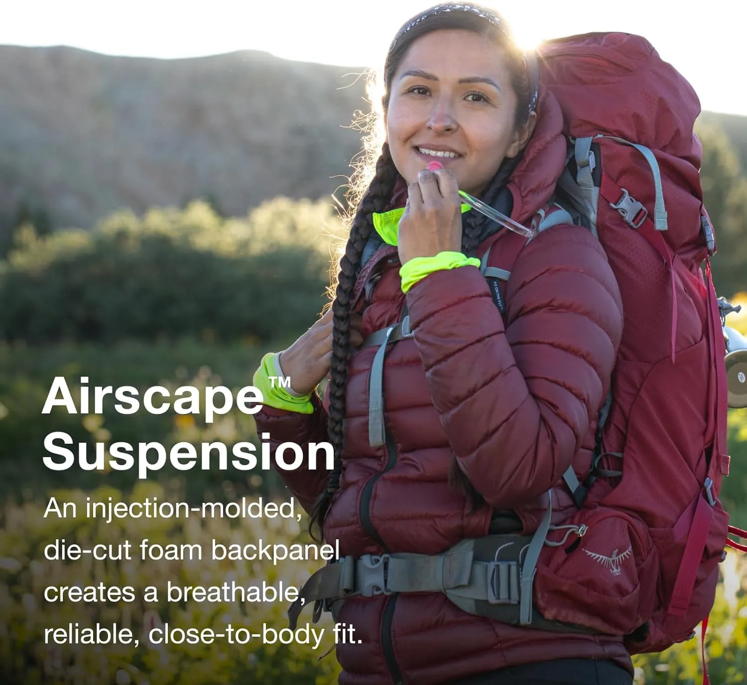 Osprey Ariel 55L Women's Backpacking Backpack, Medium Gray, WM/L