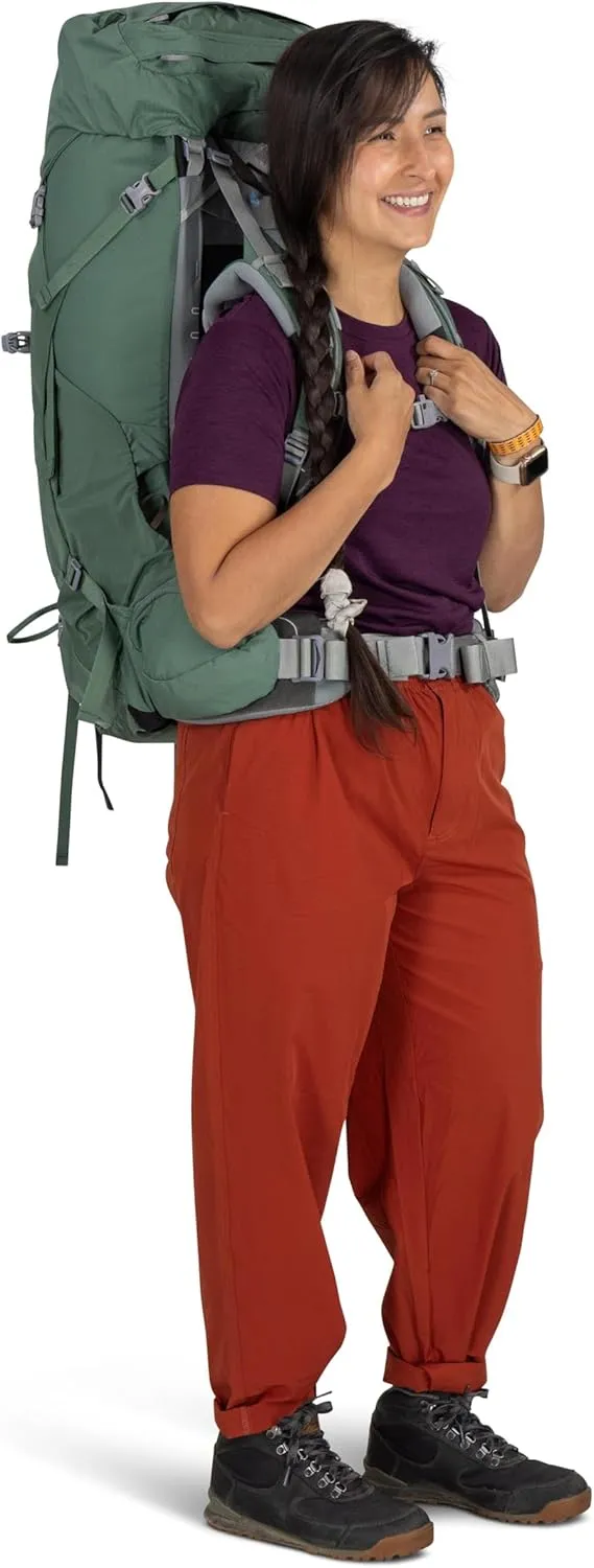 Osprey Ariel 55L Women's Backpacking Backpack, Medium Gray, WM/L