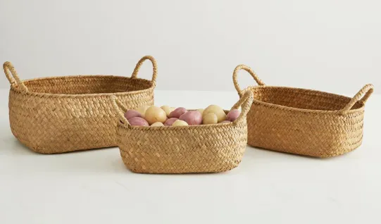 Oval Tub Seagrass Baskets