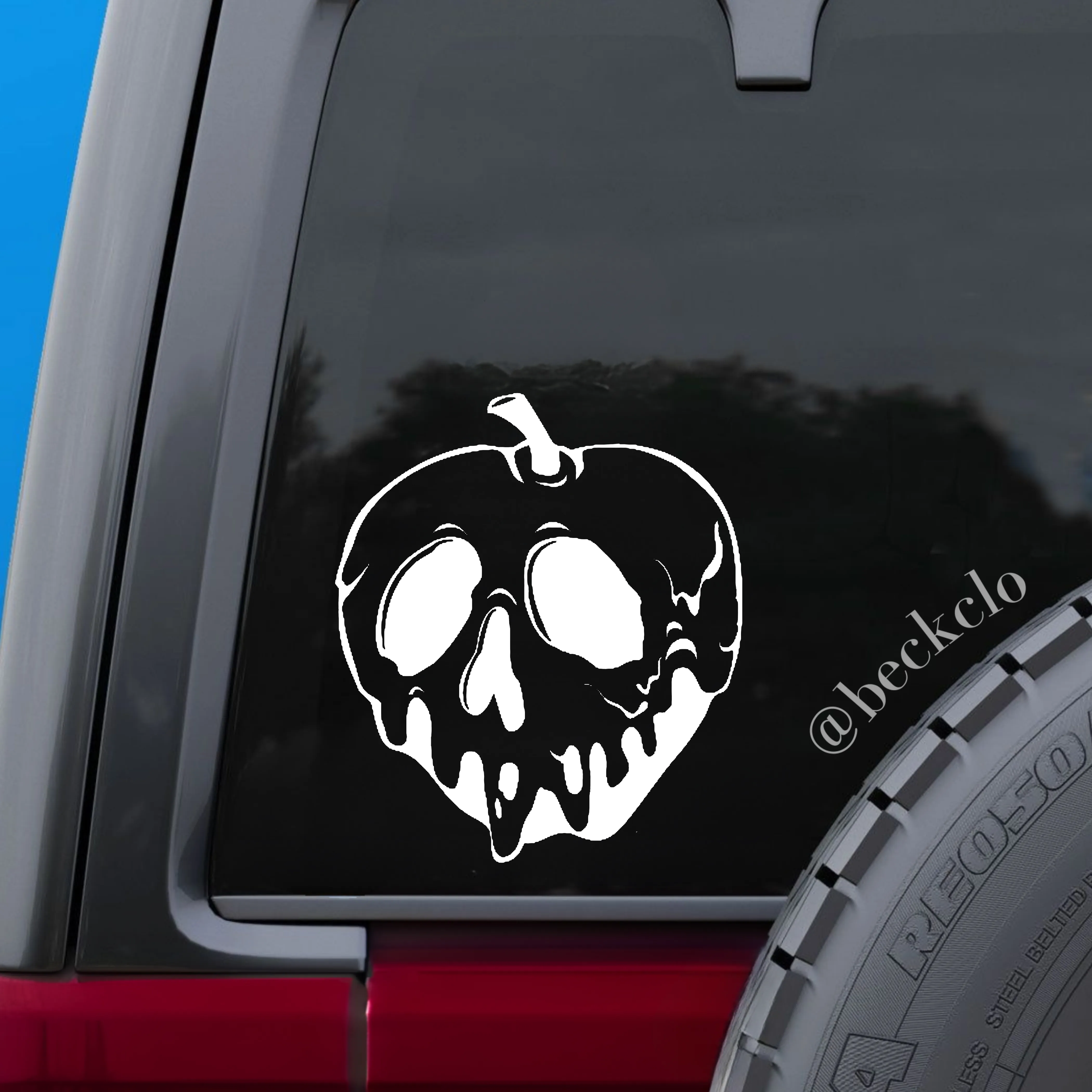 Poison Apple Halloween Vinyl Decal
