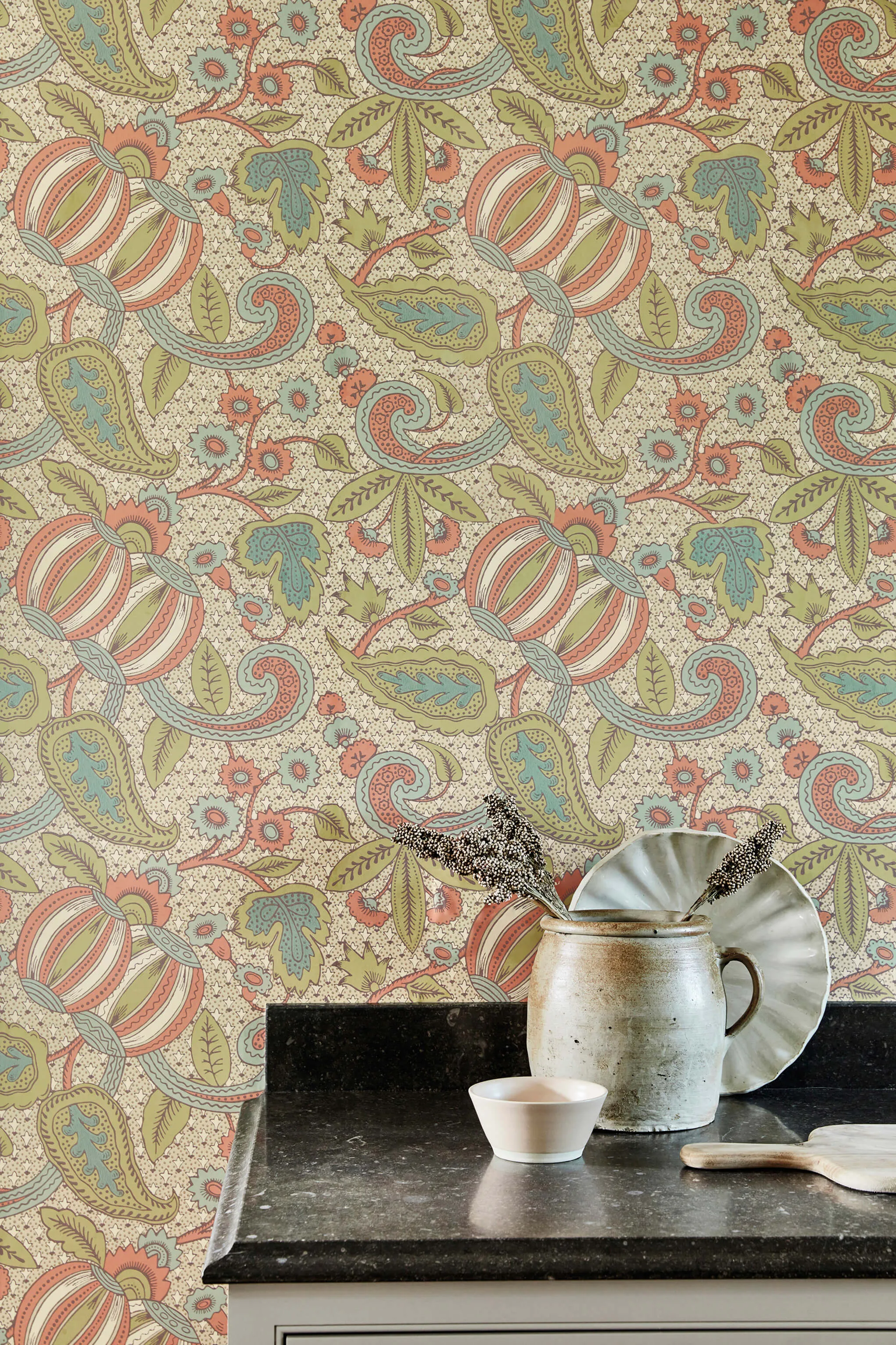 Pomegranate Wallpaper by Little Greene