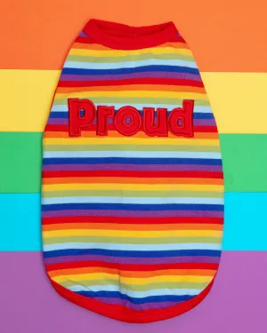 Proud Dog Rainbow Stripe Tank Top (CLEARANCE)