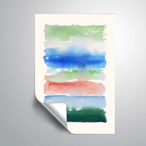 " Cool Spectrum" Removable Wall Art Mural