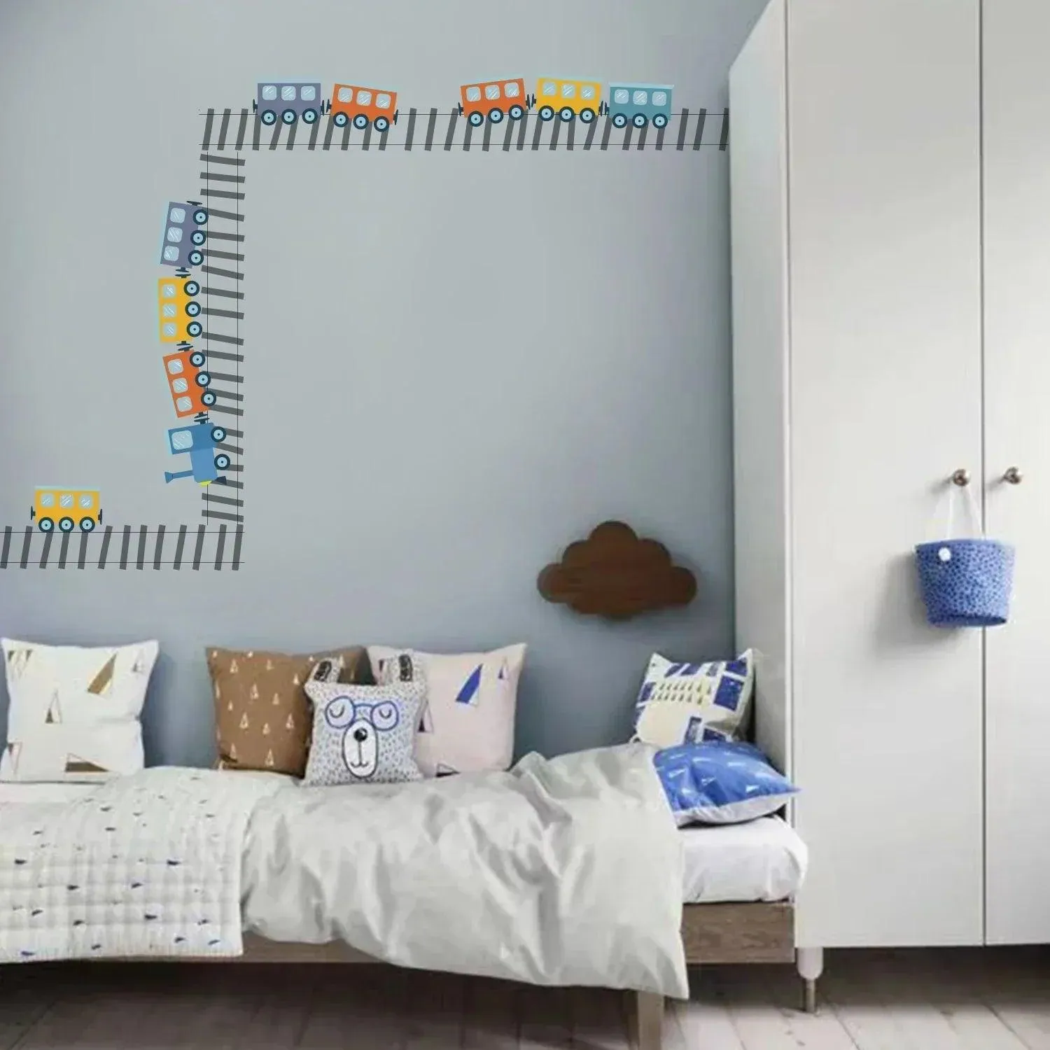 Railway Removable Nursery Room Wall Stickers