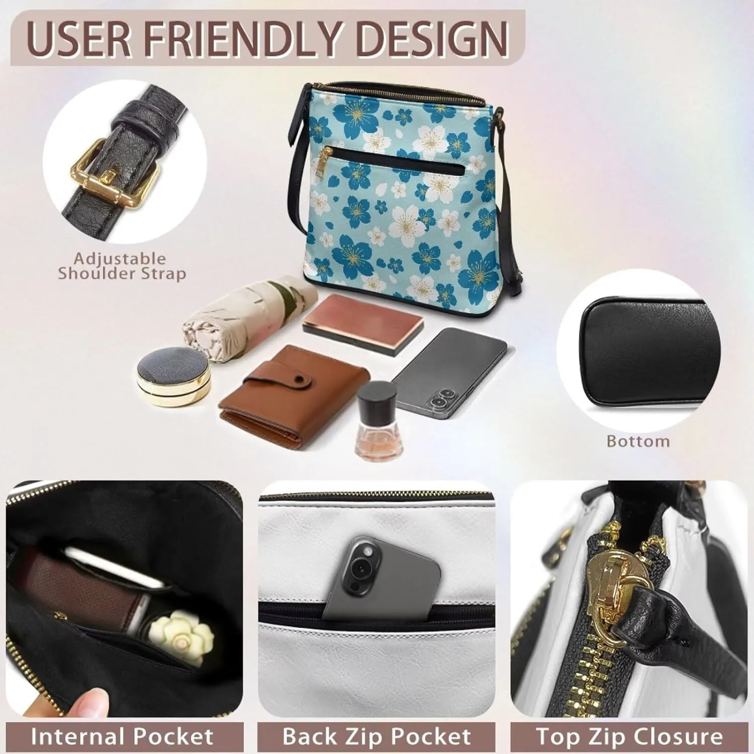 Satchel Bags for Women Crossbody Women Shoulder Bag Stylish Sling Bag Large Purse PU Leather Handbag