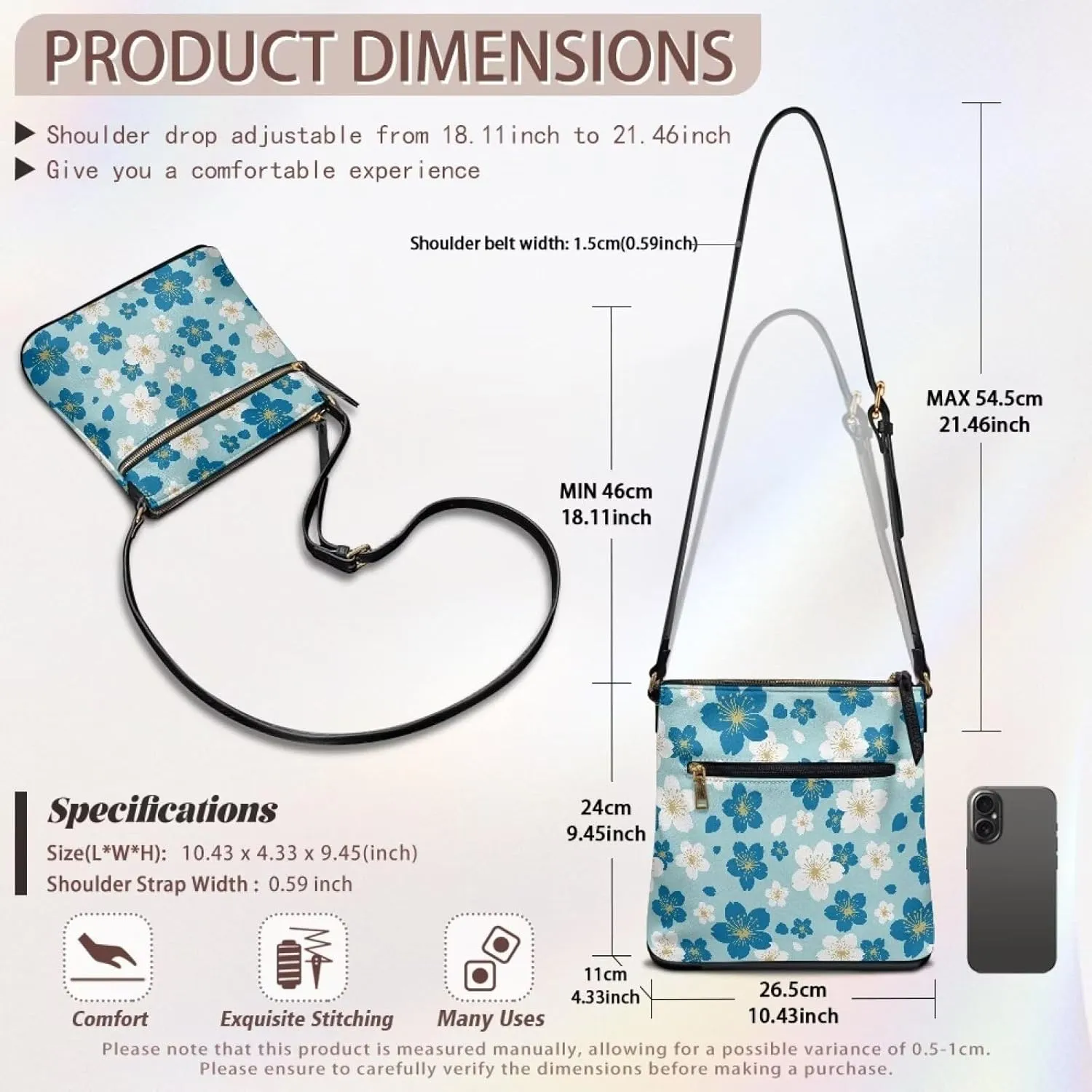 Satchel Bags for Women Crossbody Women Shoulder Bag Stylish Sling Bag Large Purse PU Leather Handbag