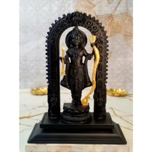 SATYAM KRAFT 1 Pcs Ayodhya Shree ram lalla God Idol for Home Decor, Living Room, Office Desk, Table, Bedroom Corner Showpiece,Figurines, Rakshabandhan Gifts Items Ram Lalla murti (Pack of 1) (Large)